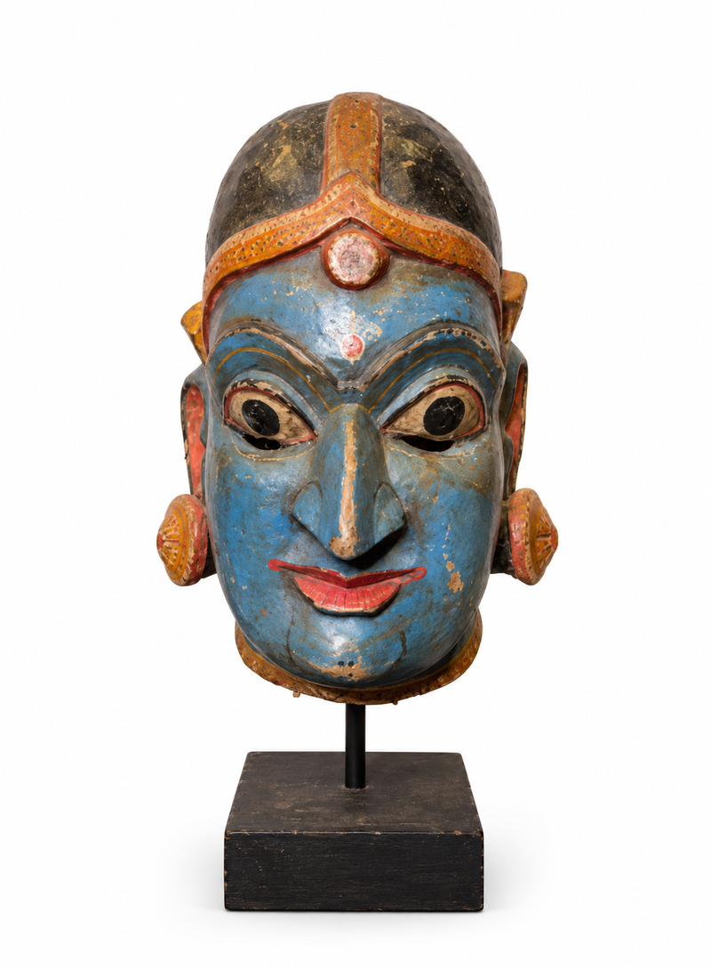 Polychrome Wooden Mask