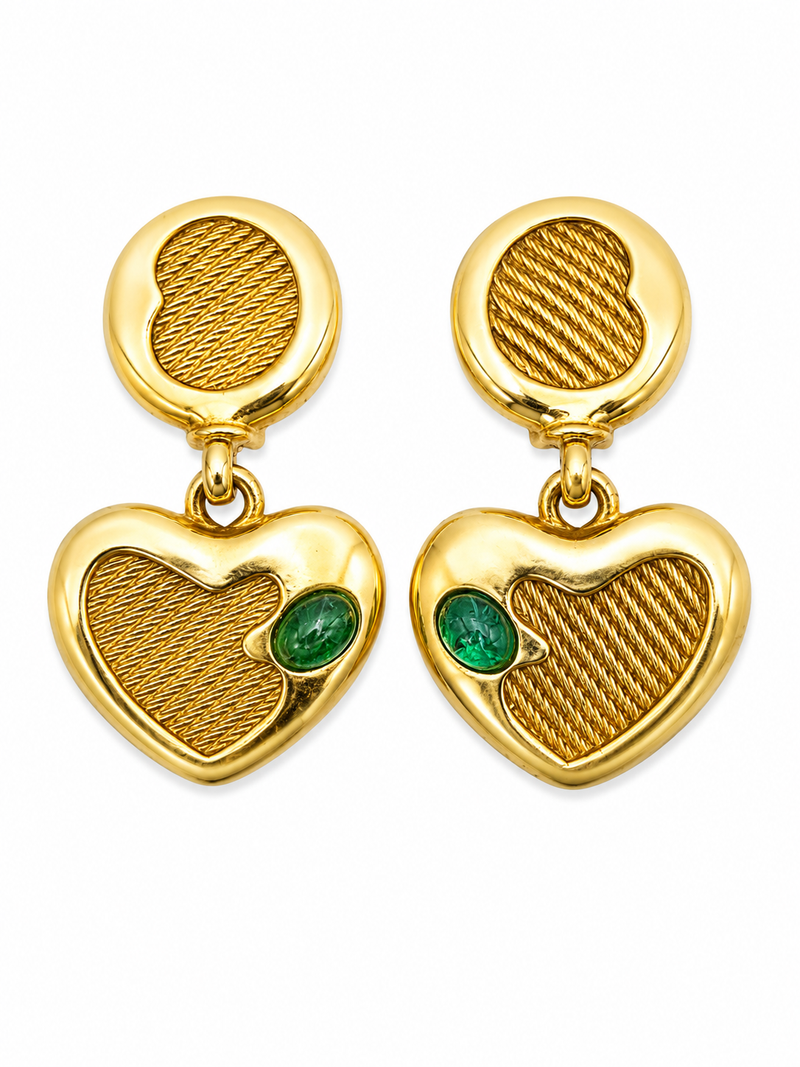 Vintage Statement Dome Earrings