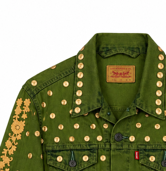 Vintage Levi's x Sabyasachi embroidery Upcycle Jacket