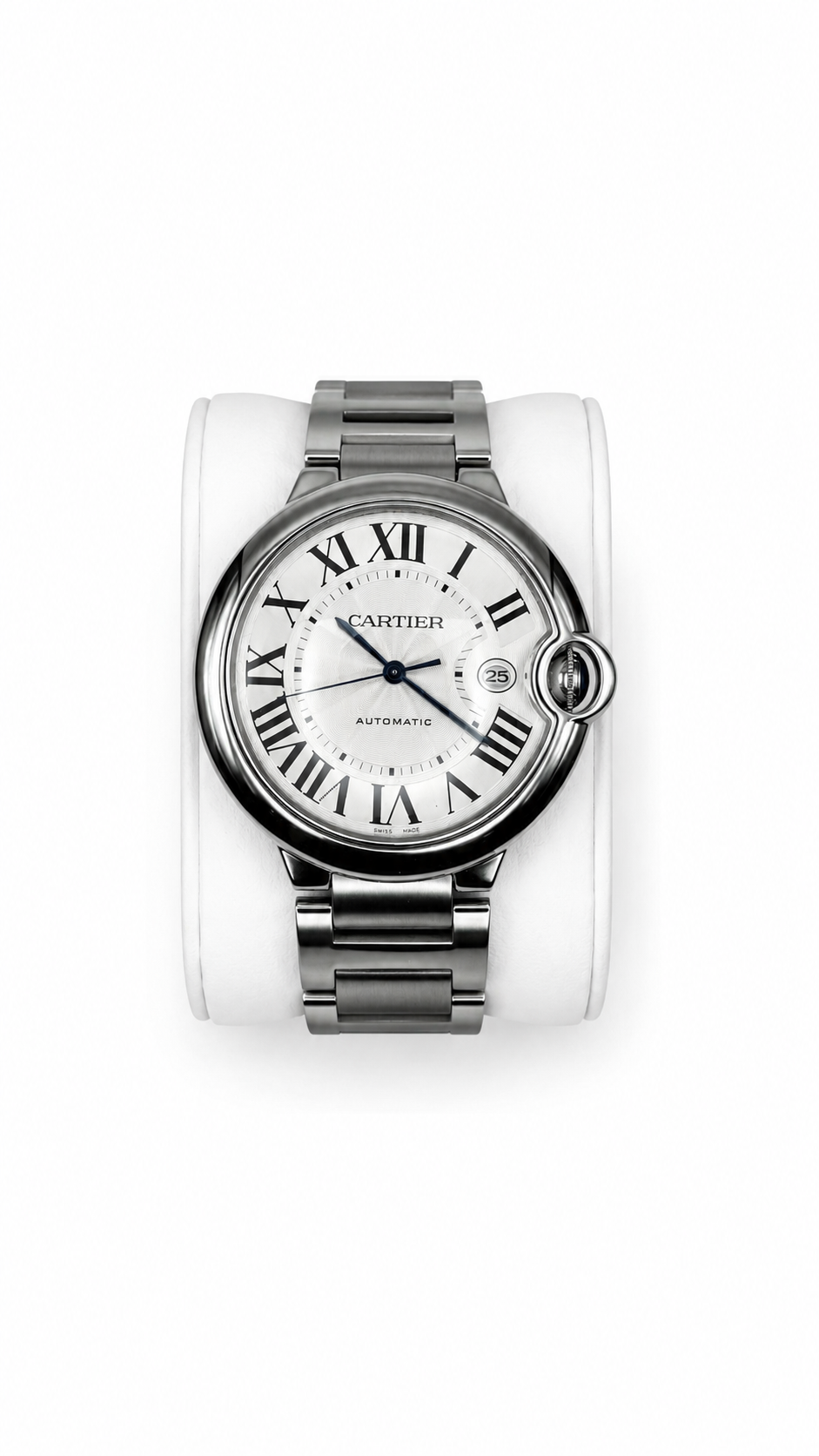 Vintage Silver Ballon Bleu de Cartier Watch