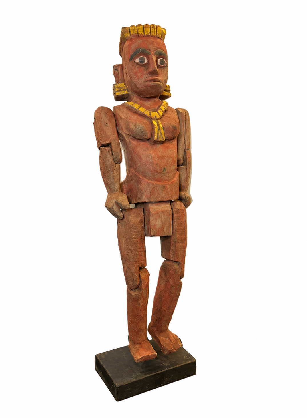 Antique Wooden Polychrome Puppet
