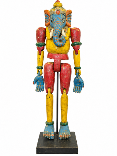 Antique Wooden Polychrome Puppet