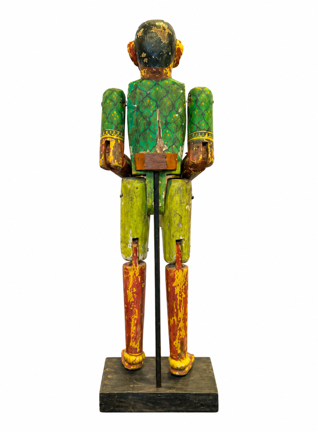 Antique Wooden Polychrome Puppet