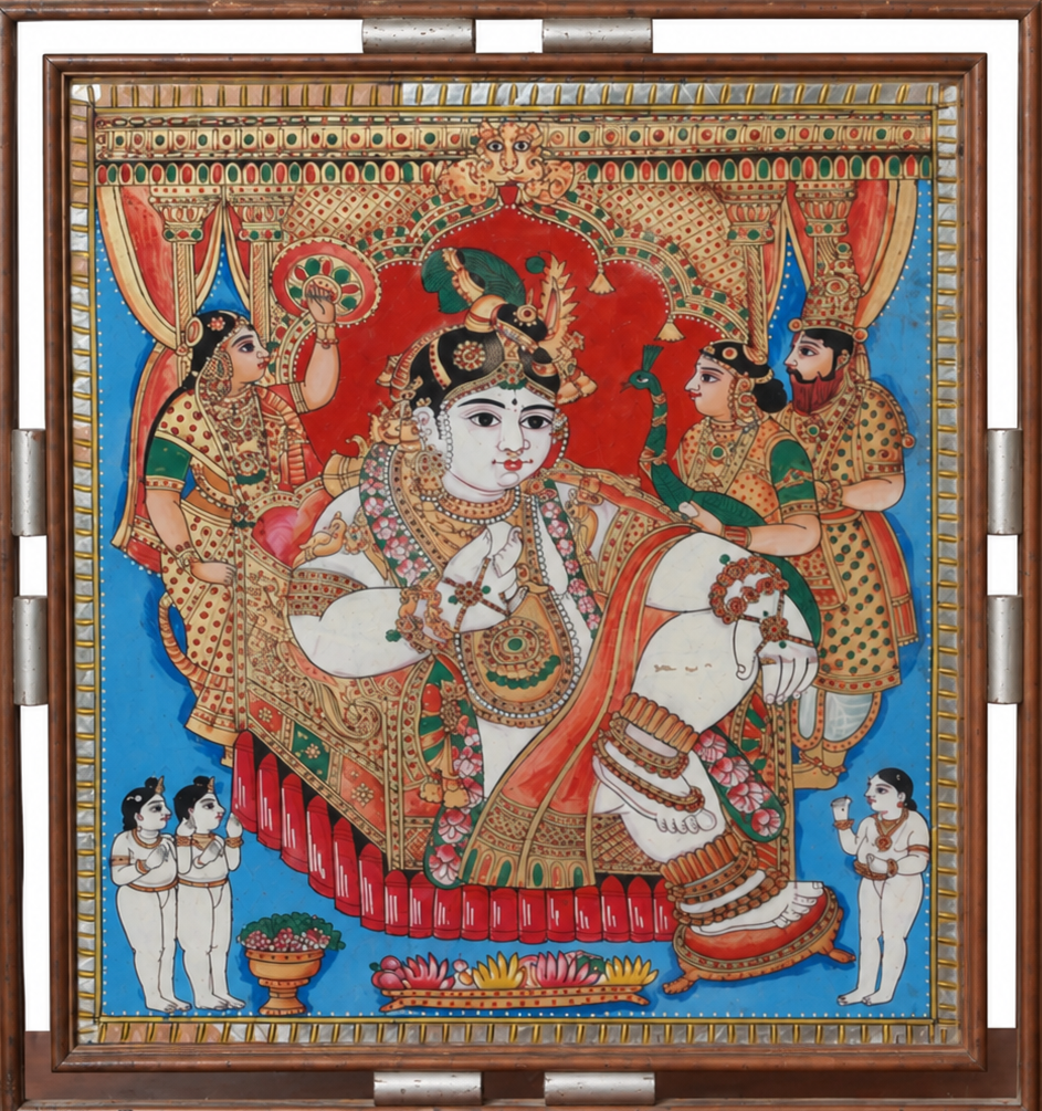Reverse Glass Painting