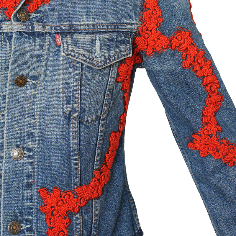 Vintage Levi's x Sabyasachi embroidery Upcycle Jacket
