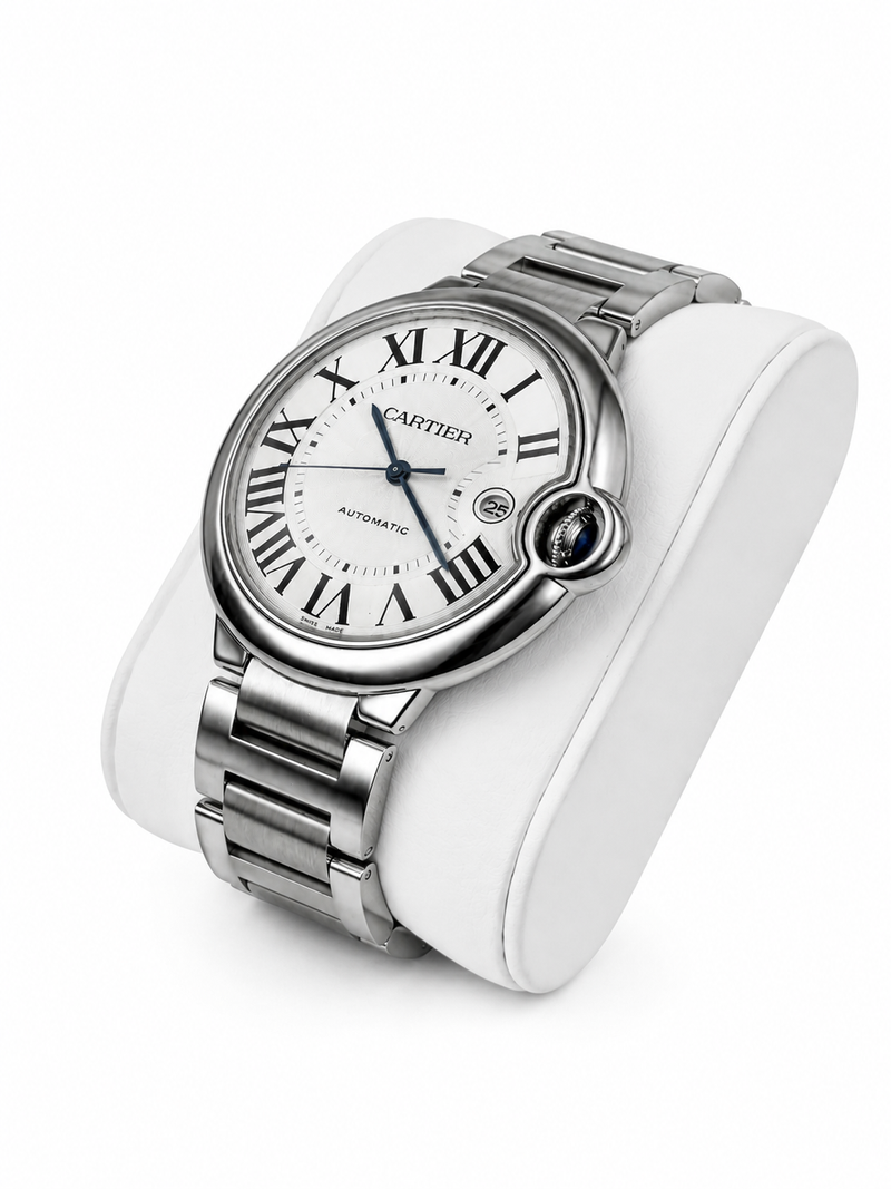 Vintage Silver Ballon Bleu de Cartier Watch