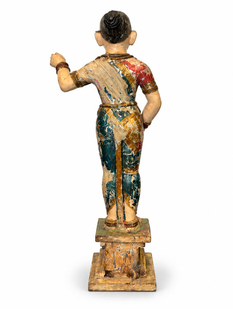 Polychrome Wooden Statue