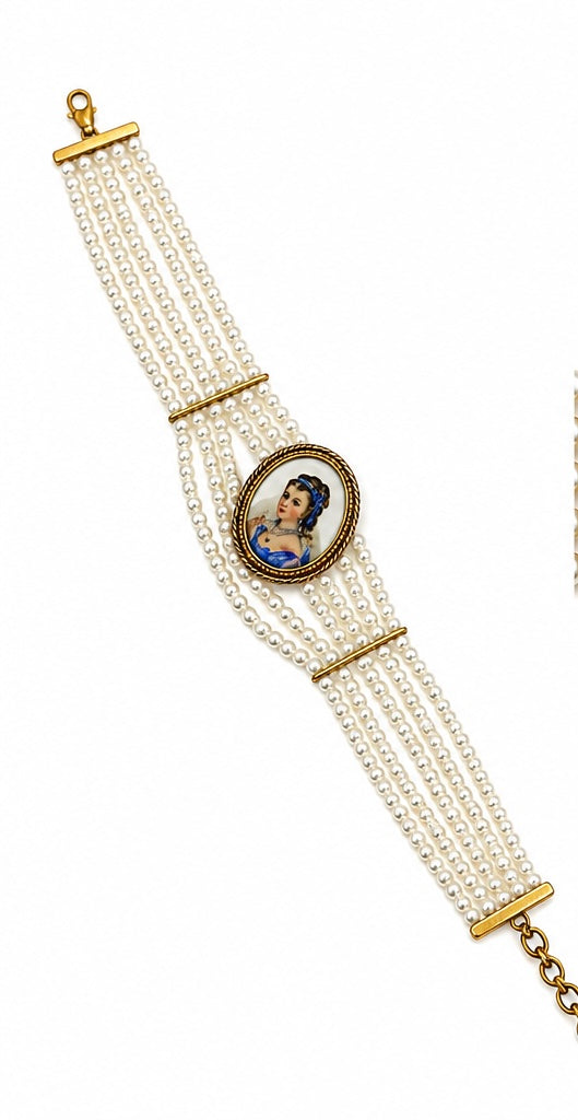 Vintage Italian Handpainted Limoges necklace