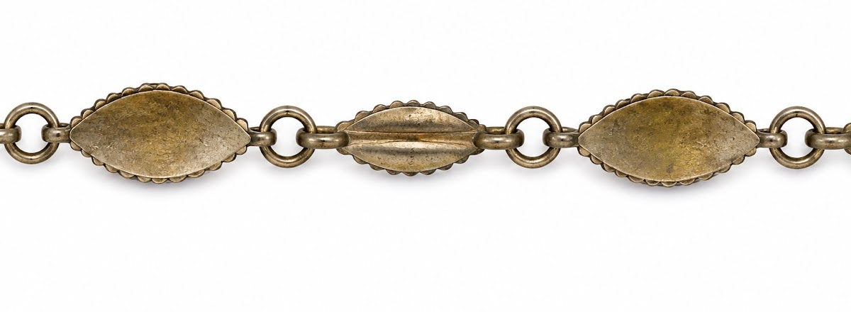 Vintage Italian micro mosaic link bracelet. (BBS_MWCB008)
