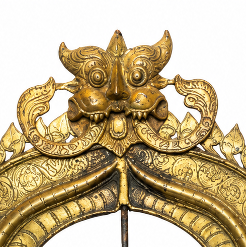 Brass Prabhavali Mounted