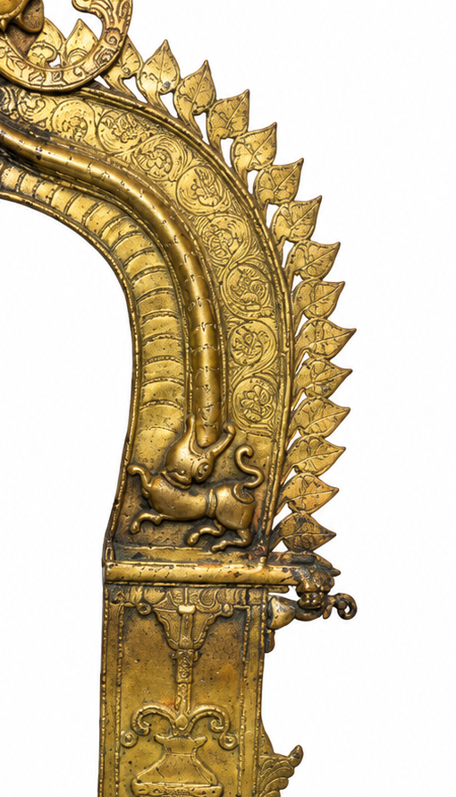 Brass Prabhavali Mounted