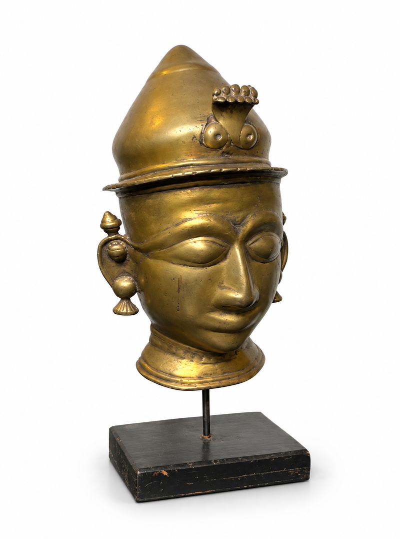 Brass Khandoba Mask