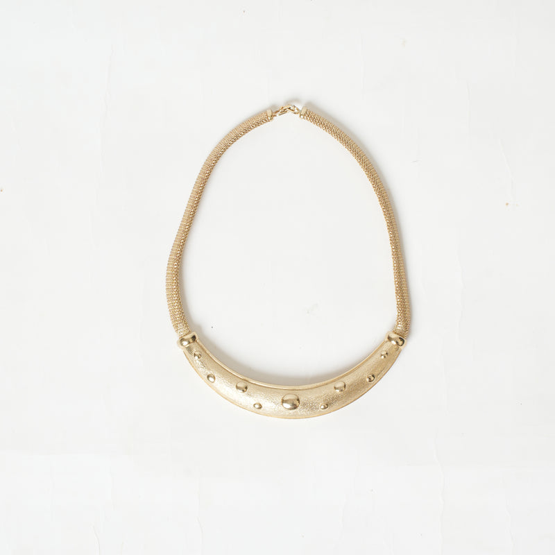 Vintage Christian Dior Omega Torc Choker Necklace - Beg Borrow Steal Studio