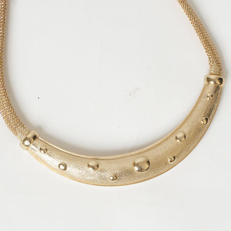 Vintage Christian Dior Omega Torc Choker Necklace - Beg Borrow Steal Studio