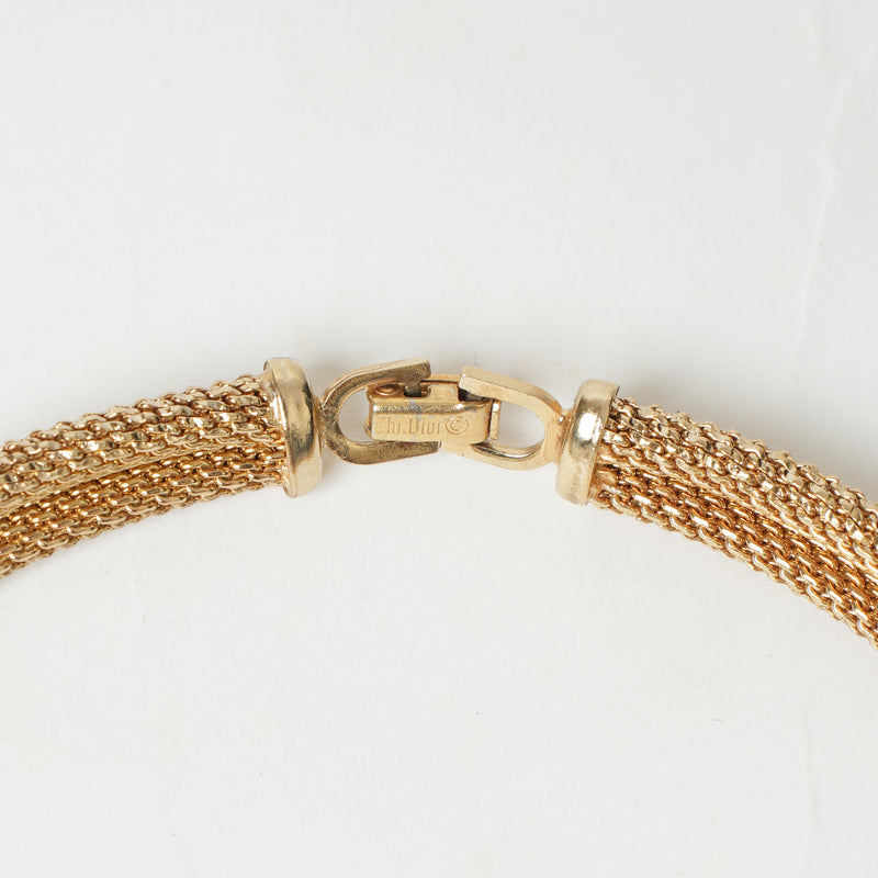 Vintage Christian Dior Omega Torc Choker Necklace - Beg Borrow Steal Studio