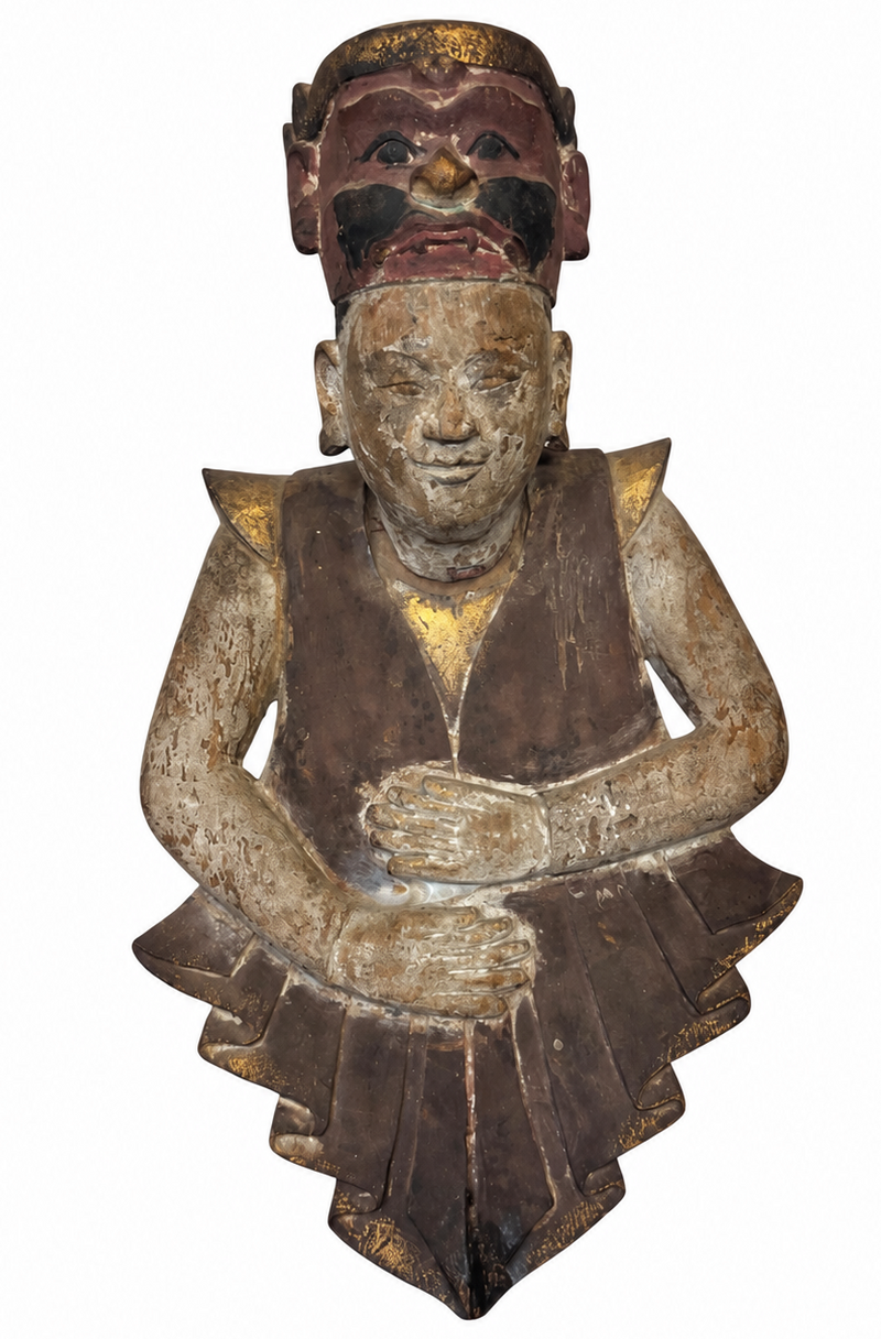 Traditional Indonesian wooden Theater Figure