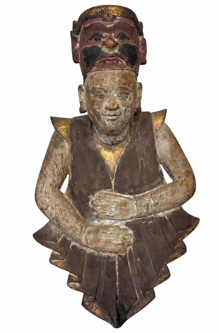 Traditional Indonesian wooden Theater Figure