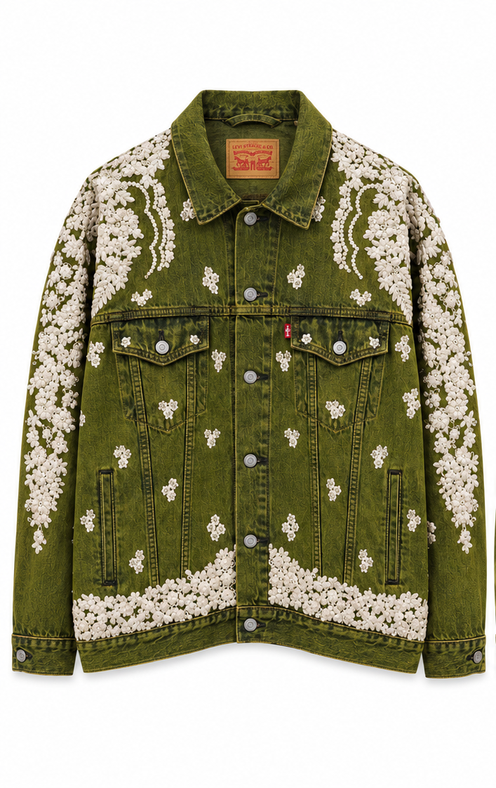 Vintage Levi's x Sabyasachi embroidery Upcycle Jacket