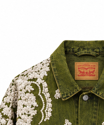 Vintage Levi's x Sabyasachi embroidery Upcycle Jacket
