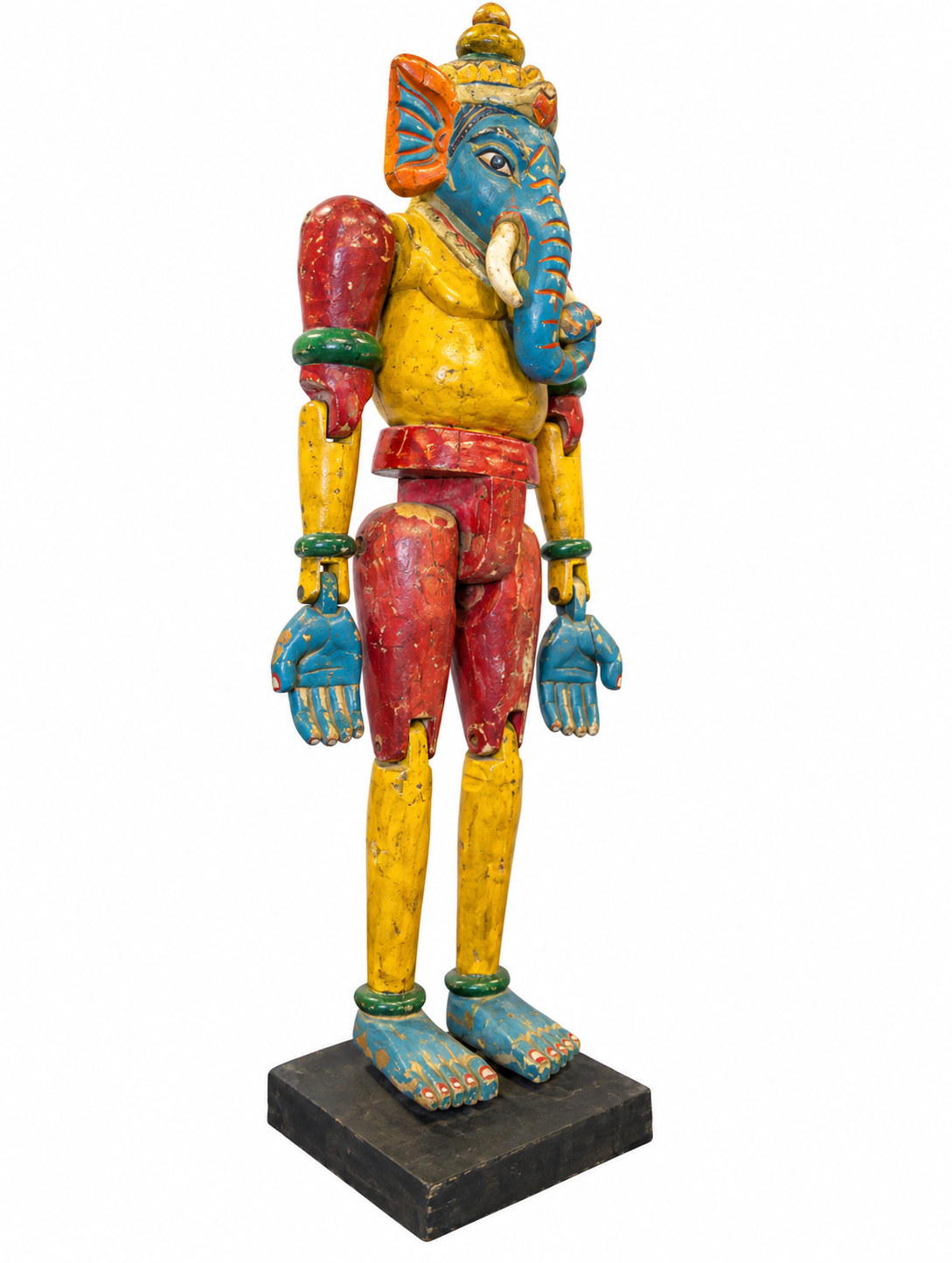 Antique Wooden Polychrome Puppet