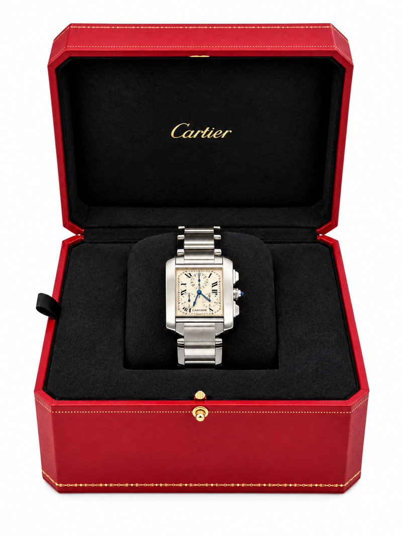 Cartier Tank Française Chronoflex - Image 4
