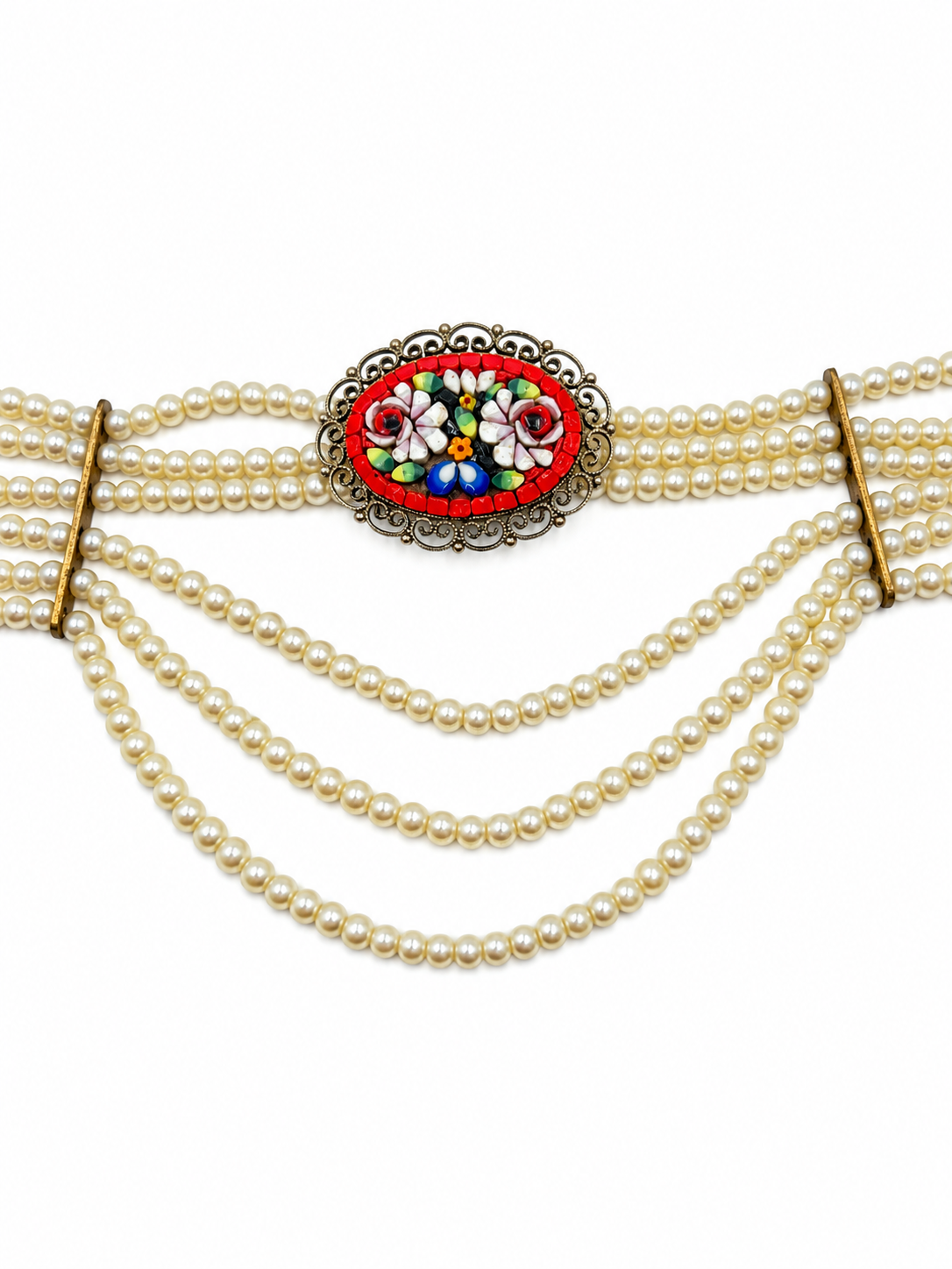 Vintage Mosaic Victorian Style Choker