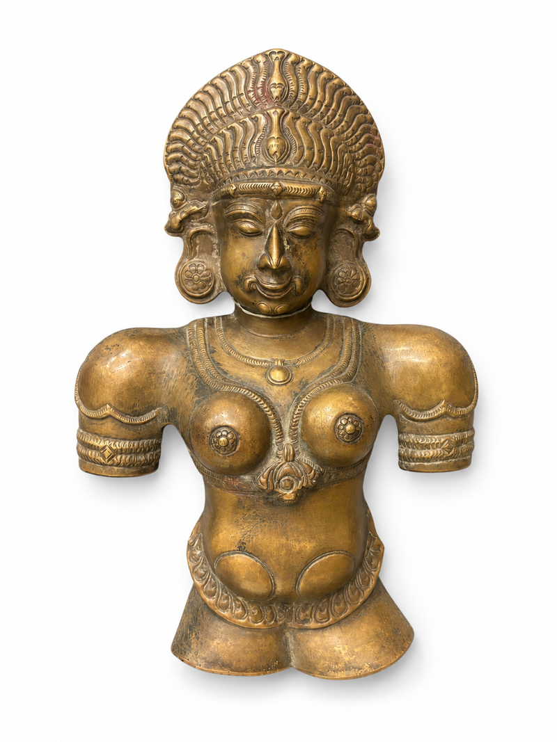 Brass Goddess Shri Bhairavi Devi Figure
