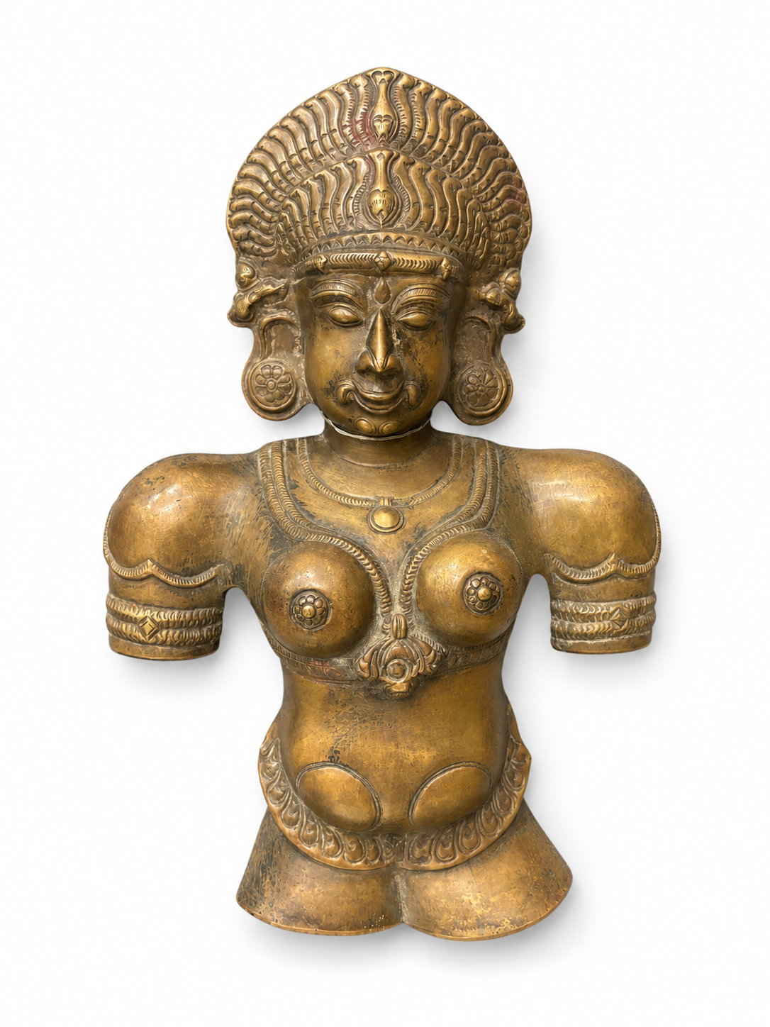 Brass Goddess Shri Bhairavi Devi Figure