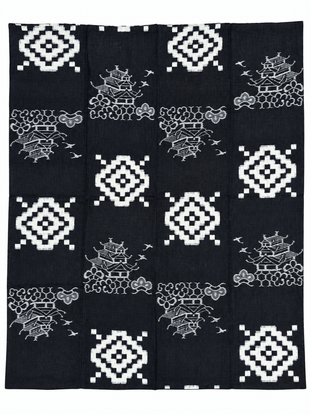 Vintage Japanese Kasuri Indigo Futon Cover