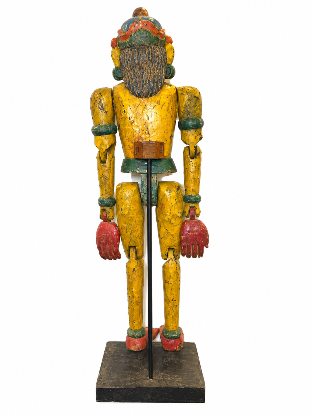 Antique Wooden Polychrome Puppet