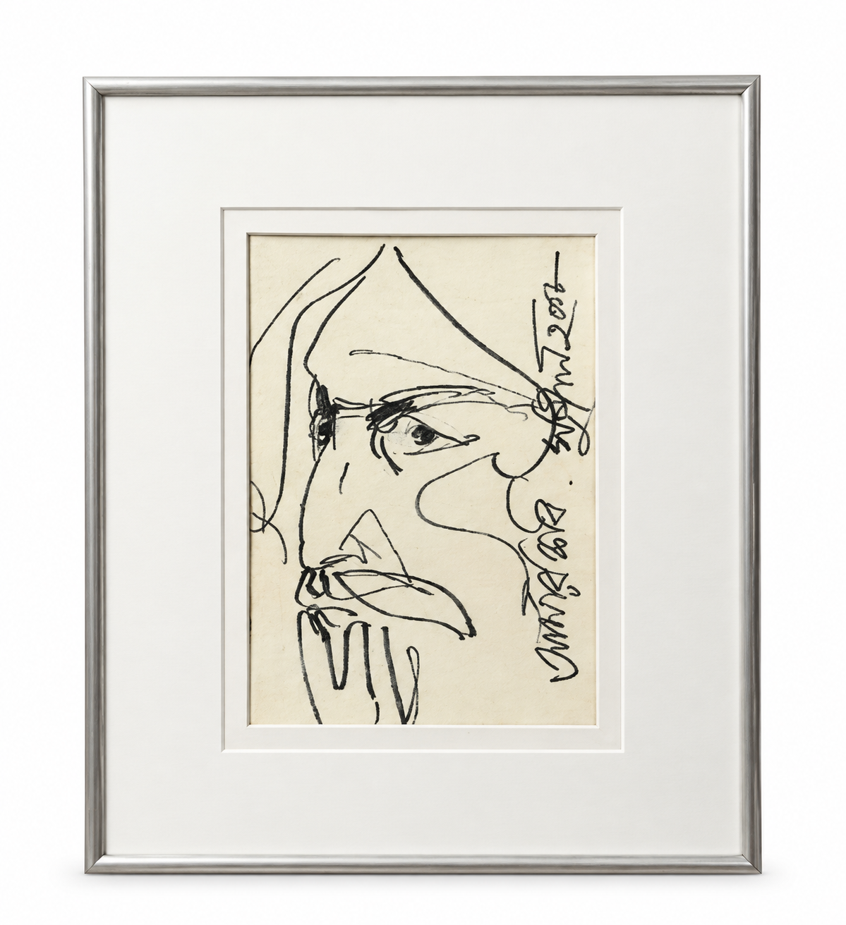 Sunil Das - Rabindranath Tagore Portrait (2006) - Framed Artwork