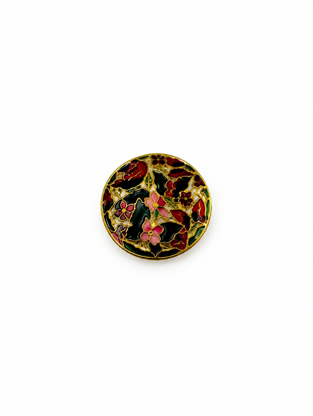 Vintage Enamel Brooch