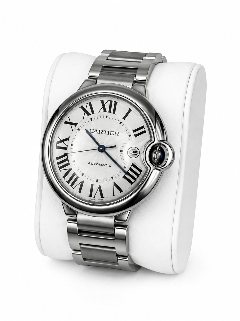 Vintage Silver Ballon Bleu de Cartier Watch