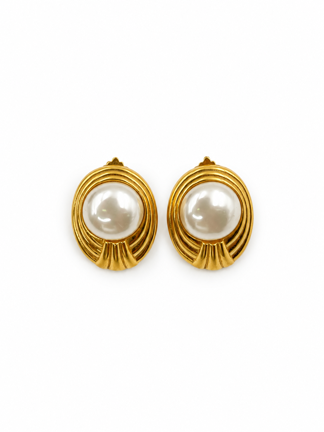 Vintage Lanvin Pearl Earrings