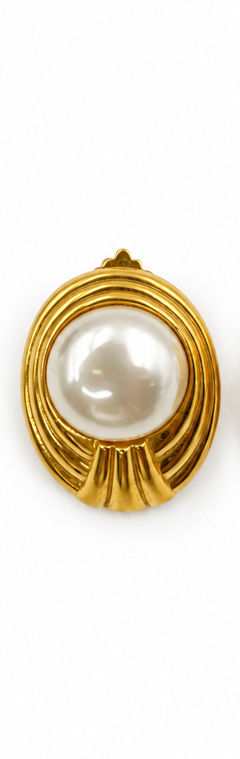 Vintage Lanvin Pearl Earrings