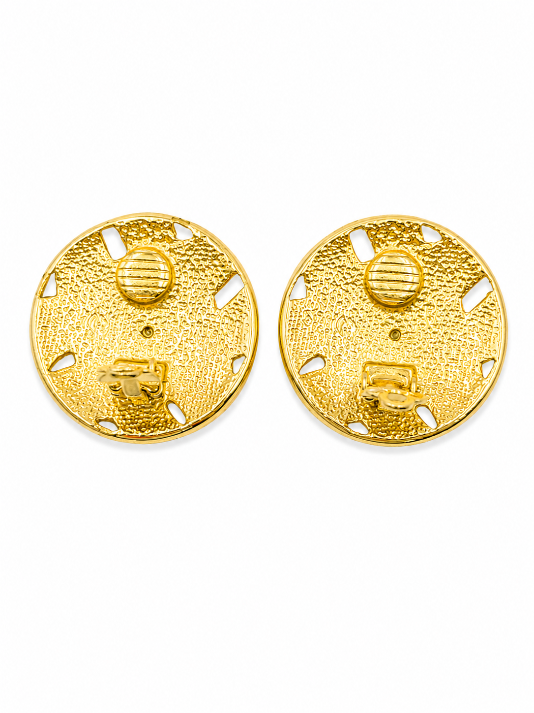 Vintage Textured Hoop Earrings