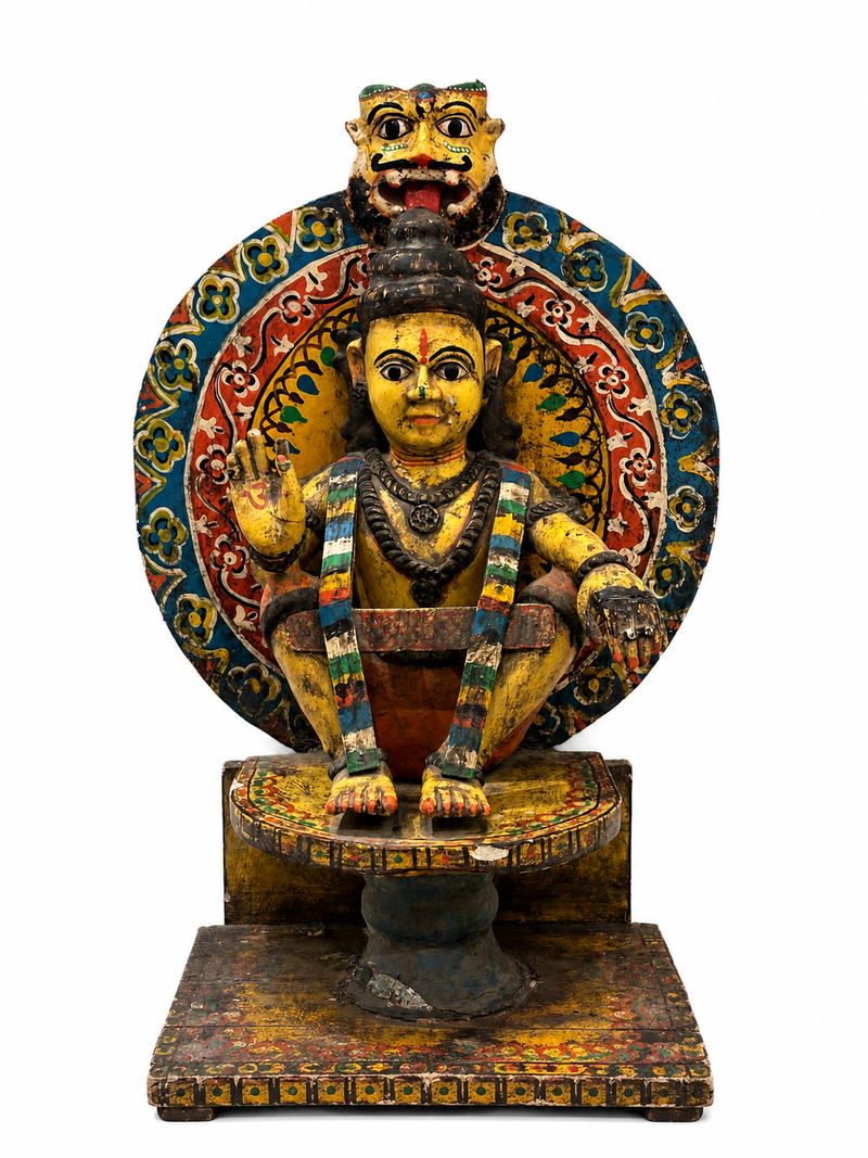 Swamy Ayyapa with Yali (Tiger)