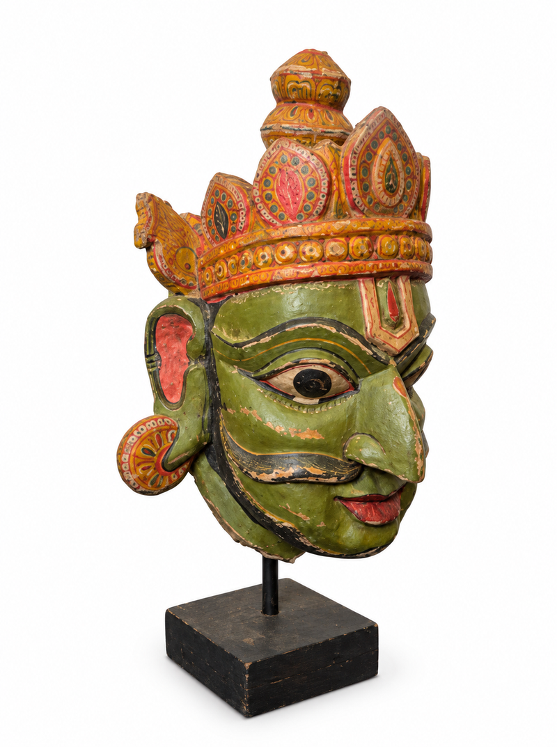 Polychrome Wooden Mask
