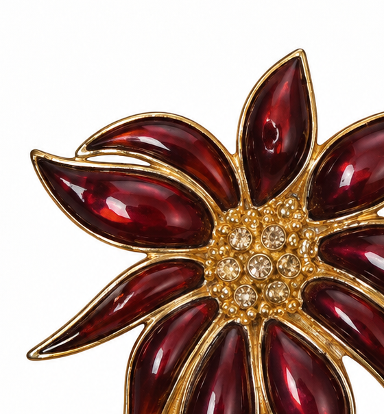 Vintage Enamel Brooch
