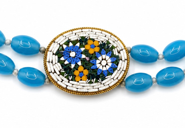 Vintage Italian Micro-Mosaic necklace