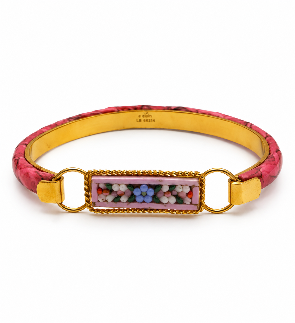 Vintage Enamel Kada Bangle Bracelet
