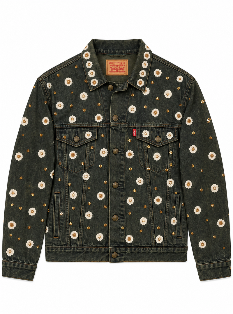 Vintage Levi's x Sabyasachi embroidery Upcycle Jacket