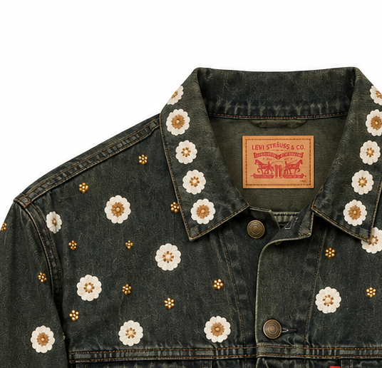 Vintage Levi's x Sabyasachi embroidery Upcycle Jacket