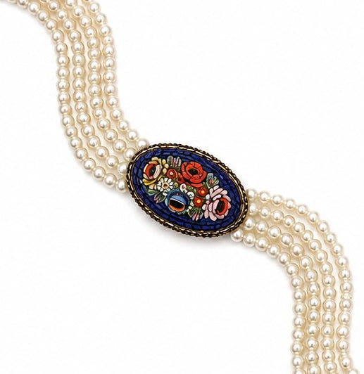 Vintage Italian Micro-Mosaic necklace