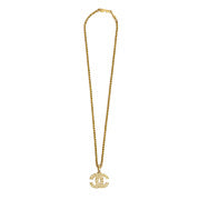 VINTAGE CHANEL 95A WAVY HOLLOW BALL PENDANT NECKLACE