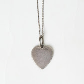 Vintage Tiffany Heart Charm Pendant Necklace