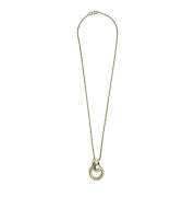 Vintage Christian Dior Interlocking Ring Logo Necklace