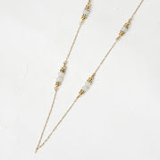 Vintage Christian Dior Long Station Bead And Pearl Necklace