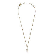 Vintage Christian Dior Minimalist Cross Pendant Necklace