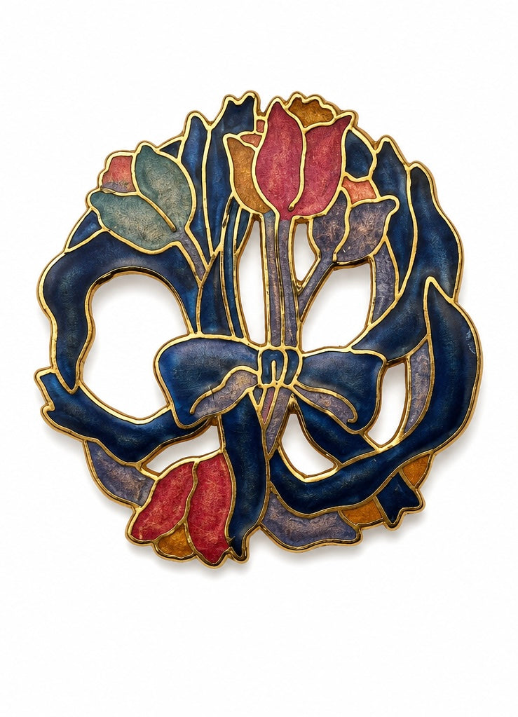 Vintage Enamel Brooch (BBS_MWCBR007)